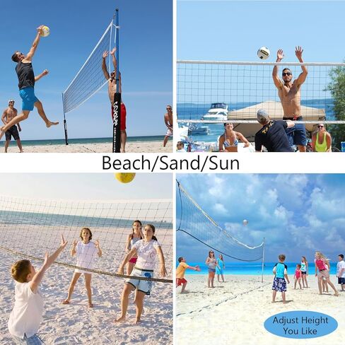 شبكة كرة طائرة لحمام السباحة، حديقة الشاطئ، الفناء الخلفي، الرياضة الخارجية أو الداخلية، شبكة بديلة للكرة الطائرة المحمولة (32 قدمًا × 3 أقدام) غير متضمنة in Kuwait