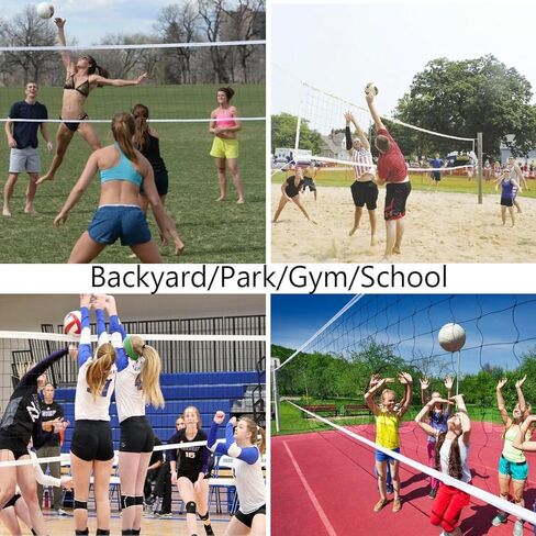 شبكة كرة طائرة لحمام السباحة، حديقة الشاطئ، الفناء الخلفي، الرياضة الخارجية أو الداخلية، شبكة بديلة للكرة الطائرة المحمولة (32 قدمًا × 3 أقدام) غير متضمنة in Kuwait