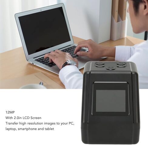 Slide to Digital Image Converter, Fast Conversion Film Negative to Digital Converter Convert 135 126 110 Films Slides and Negatives to Digital JPG Photos 12MP with 2.0in LCD Screen in Saudi Arabia