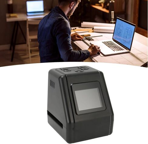 Slide to Digital Image Converter, Fast Conversion Film Negative to Digital Converter Convert 135 126 110 Films Slides and Negatives to Digital JPG Photos 12MP with 2.0in LCD Screen in Saudi Arabia