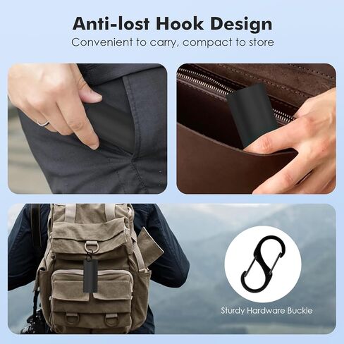 MoKo Explore Wireless Earbuds Case Cover, Soft Silicone Protective Case Compatible with Sony Pulse Explore Earbuds, Portable Scratch-Resistant Sleeve Cover with Anti-Lost Buckle, Black in Saudi Arabia