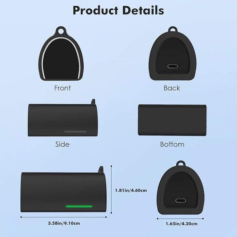 MoKo Explore Wireless Earbuds Case Cover, Soft Silicone Protective Case Compatible with Sony Pulse Explore Earbuds, Portable Scratch-Resistant Sleeve Cover with Anti-Lost Buckle, Black in Saudi Arabia