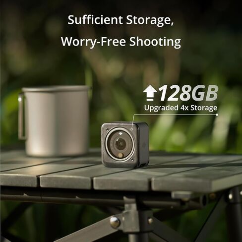 مجموعة طاقة DJI Action 2 (128 جيجابايت)، كاميرا الحركة 4K + وحدة بطارية ممتدة، 4K/120 إطارًا في الثانية، مجال رؤية واسع للغاية 155 درجة، ملحقات مغناطيسية، تقنية التثبيت، كاميرا Mini Action in Saudi Arabia