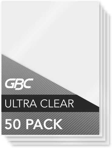 أوراق تغليف GBC، أكياس تغليف حرارية بحجم الحروف، 5 مل، HeatSeal UltraClear، 100 عبوة (3200404) in Saudi Arabia
