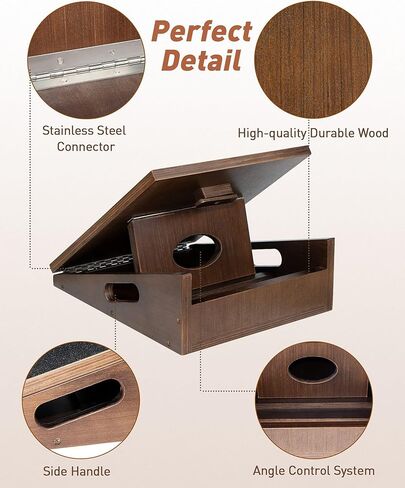 Slant Board for Calf Stretching, Calf Stretcher Slant Board, Incline Board and Hamstring Stretcher, MWAOWM Upgrade Adjustable Professional Wooden Slant Board for Calf Stretching with Non-Slip Pad in Kuwait