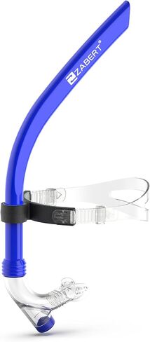 SNK92 Swimming Snorkel Front Center Swim Snorkel,for Adult Women Men Youth Kids Age 8+ Swimmers Training Pool Swim Lap Snorkel Gear, Front Center Swim Snorkel Tube Equipment Blue in Saudi Arabia