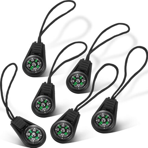 BBTO 100 Pieces Mini Survival Compass Outdoor Camping Hiking Pocket Compass Liquid Filled Mini Compass for Paracord Bracelet Necklace Key Chain in Saudi Arabia