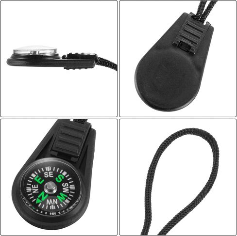 BBTO 100 Pieces Mini Survival Compass Outdoor Camping Hiking Pocket Compass Liquid Filled Mini Compass for Paracord Bracelet Necklace Key Chain in Saudi Arabia