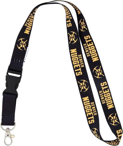 سلسلة مفاتيح Denver Nuggets Lanyard قابلة للفصل NBA الانفصالية المفاجئة مشبك الرابطة الوطنية لكرة السلة مفاتيح السيارة حامل شارة الهوية (الحبل 2) in Saudi Arabia
