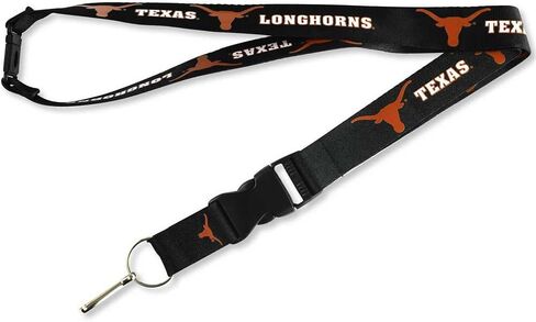 aminco NCAA Texas Longhorns Team Lanyard, Black, 24 Inch in Saudi Arabia