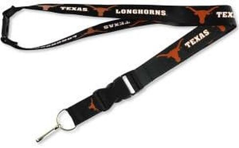 aminco NCAA Texas Longhorns Team Lanyard, Black, 24 Inch in Saudi Arabia