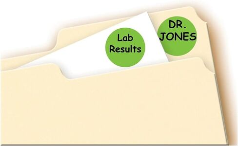 Avery 05468 Removable Labels, 3/4-Inch Round, 1008/PK, Green Neon in Saudi Arabia