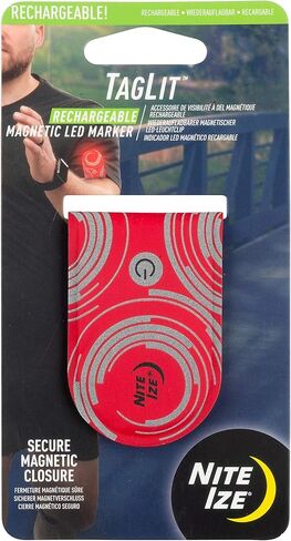 Nite Ize TGLR-33-R3 TagLit Rechargeable Magnetic LED Marker Safety Light, One Size, Yellow in Kuwait