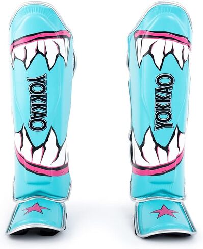 YOKKAO Muay Thai Designer Shin Guards: Superior Protection and Support for Muay Thai, Kickboxing, and MMA - Premium Quality and Stylish Design for All Skill Levels in Saudi Arabia