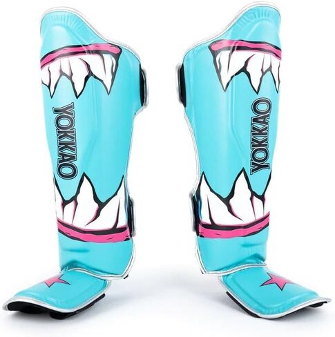 YOKKAO Muay Thai Designer Shin Guards: Superior Protection and Support for Muay Thai, Kickboxing, and MMA - Premium Quality and Stylish Design for All Skill Levels in Saudi Arabia
