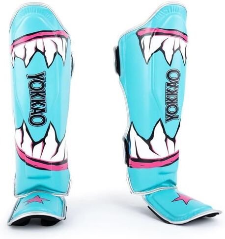 YOKKAO Muay Thai Designer Shin Guards: Superior Protection and Support for Muay Thai, Kickboxing, and MMA - Premium Quality and Stylish Design for All Skill Levels in Saudi Arabia