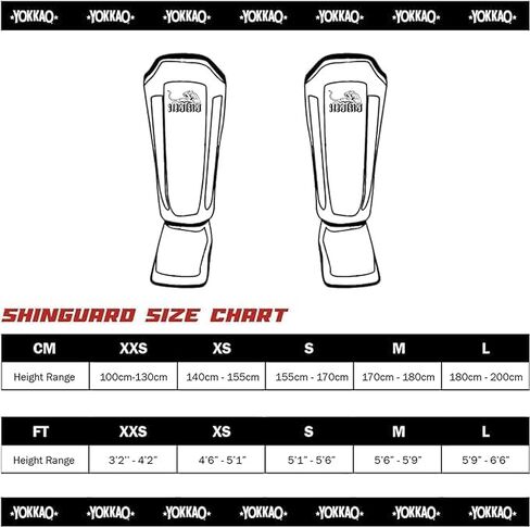 YOKKAO Muay Thai Designer Shin Guards: Superior Protection and Support for Muay Thai, Kickboxing, and MMA - Premium Quality and Stylish Design for All Skill Levels in Saudi Arabia