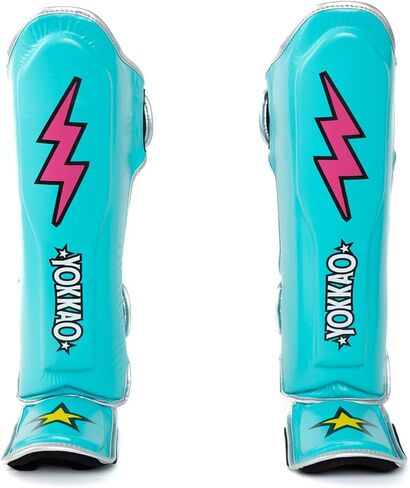YOKKAO Muay Thai Designer Shin Guards: Superior Protection and Support for Muay Thai, Kickboxing, and MMA - Premium Quality and Stylish Design for All Skill Levels in Saudi Arabia
