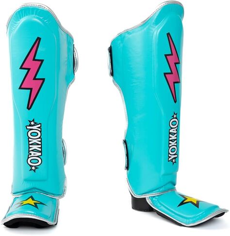 YOKKAO Muay Thai Designer Shin Guards: Superior Protection and Support for Muay Thai, Kickboxing, and MMA - Premium Quality and Stylish Design for All Skill Levels in Saudi Arabia