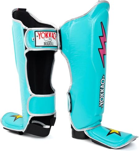 YOKKAO Muay Thai Designer Shin Guards: Superior Protection and Support for Muay Thai, Kickboxing, and MMA - Premium Quality and Stylish Design for All Skill Levels in Saudi Arabia