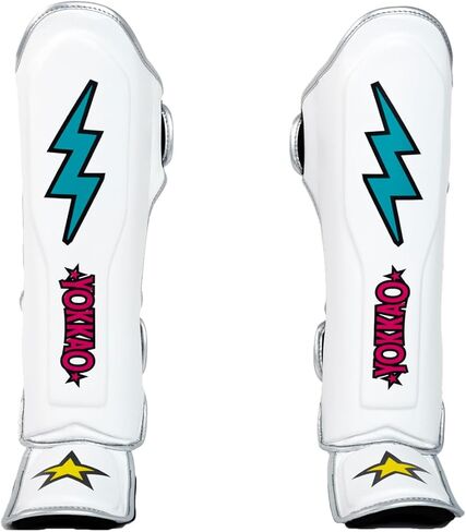 YOKKAO Muay Thai Designer Shin Guards: Superior Protection and Support for Muay Thai, Kickboxing, and MMA - Premium Quality and Stylish Design for All Skill Levels in Saudi Arabia
