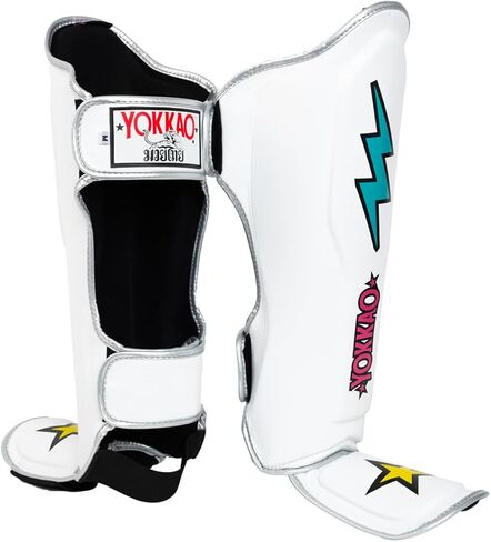 YOKKAO Muay Thai Designer Shin Guards: Superior Protection and Support for Muay Thai, Kickboxing, and MMA - Premium Quality and Stylish Design for All Skill Levels in Saudi Arabia