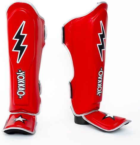 YOKKAO Muay Thai Designer Shin Guards: Superior Protection and Support for Muay Thai, Kickboxing, and MMA - Premium Quality and Stylish Design for All Skill Levels in Saudi Arabia