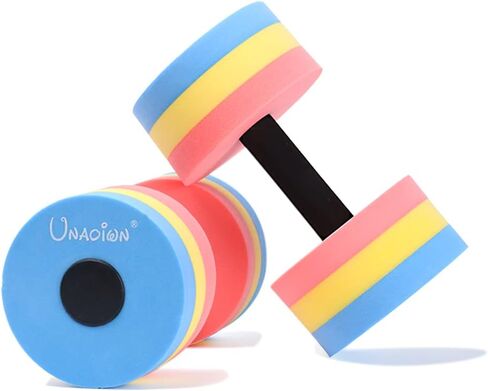 UNAOIWN Water Weights for Pool Exercise 2Pcs Water Dumbbells Water Aerobics Pool Barbells Lightweight Resistance Aquatic Dumbbell for Swimming in Saudi Arabia
