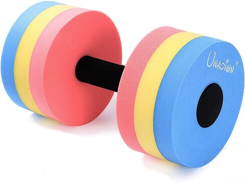 UNAOIWN Water Weights for Pool Exercise 2Pcs Water Dumbbells Water Aerobics Pool Barbells Lightweight Resistance Aquatic Dumbbell for Swimming in Saudi Arabia