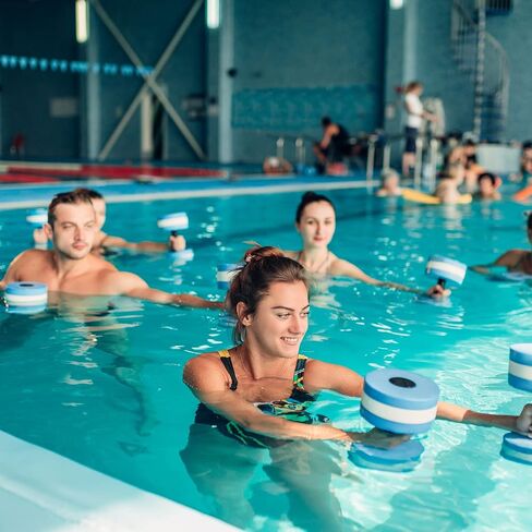 UNAOIWN Water Weights for Pool Exercise 2Pcs Water Dumbbells Water Aerobics Pool Barbells Lightweight Resistance Aquatic Dumbbell for Swimming in Saudi Arabia