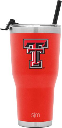 Simple Modern Officially Licensed Collegiate University Tumbler with Straw and Flip Lid Insulated Stainless Steel Thermos | Cruiser Collection | 30oz in Saudi Arabia