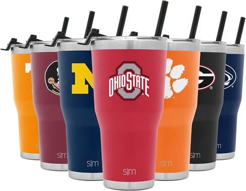 Simple Modern Officially Licensed Collegiate University Tumbler with Straw and Flip Lid Insulated Stainless Steel Thermos | Cruiser Collection | 30oz in Saudi Arabia