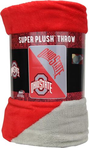 Officially Licensed NCAA "Halftone" Micro Raschel Throw Blanket, 46" x 60", Multi Color in Saudi Arabia