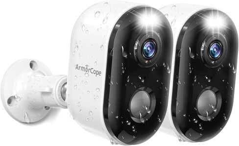 Security Cameras Wireless Outdoor, Battery Powered 2k Color Night Vision, AI Motion Detection, IP66 Weatherproof, 2-Way Talk, SD/Cloud Storage, 2.4Ghz WiFi Cameras for Home Security(with Solar Panel) in Saudi Arabia
