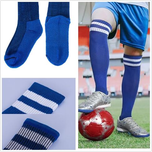 Soccer Shin Pad Over Knee Soccer Socks 2 Pairs Kids/Adults Leg Carf Protective Shin Pads Guard Board and Impact Resistant Size in M/L for Adults and Teenagers in Saudi Arabia