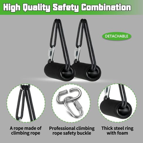 Dynamic Pull Up Bar Handles,Suitable for P10 and Other Portable Pull Up Bar,Strength Training Equipment Accessorier with Built-in Steel Tube in Kuwait