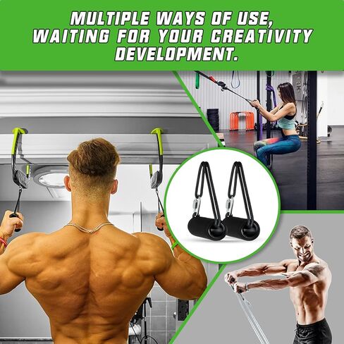 Dynamic Pull Up Bar Handles,Suitable for P10 and Other Portable Pull Up Bar,Strength Training Equipment Accessorier with Built-in Steel Tube in Kuwait