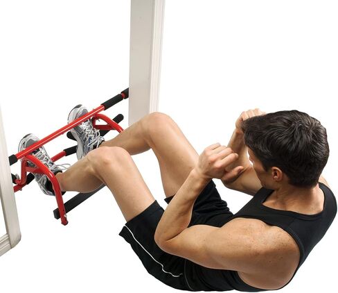 GOFIT GF-CL-DCUS شريط الذقن لأعلى وسحب لإطارات الأبواب، أحمر in Kuwait