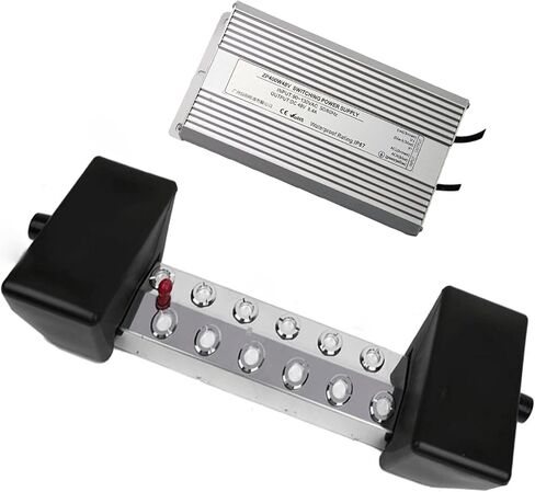 Ultrasonic Mist Maker, 12 Head Mist Fogger Humidifier with 110V Power Supply for Gardening Pond Fountain in Kuwait