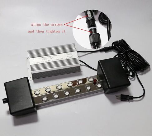 Ultrasonic Mist Maker, 12 Head Mist Fogger Humidifier with 110V Power Supply for Gardening Pond Fountain in Kuwait