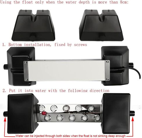 Ultrasonic Mist Maker, 12 Head Mist Fogger Humidifier with 110V Power Supply for Gardening Pond Fountain in Kuwait