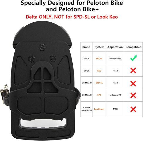 دواسات محول بلاستيكية قابلة للتعديل ومشابك لأصابع القدم مع أشرطة لدراجة بيلوتون ودراجة بيلوتون + in Kuwait