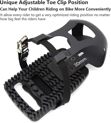 دواسات محول بلاستيكية قابلة للتعديل ومشابك لأصابع القدم مع أشرطة لدراجة بيلوتون ودراجة بيلوتون + in Kuwait