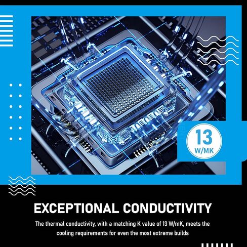 High Performance Thermal Paste（7g） with Nanoparticles, CPU/GPU Conductivity W/m.k= 13m, Non Corrosive, Temp -50°C up to 250°C for CPU、GPU Coolers and Consoles Combo Extra Spatula、Finger Cots in Saudi Arabia
