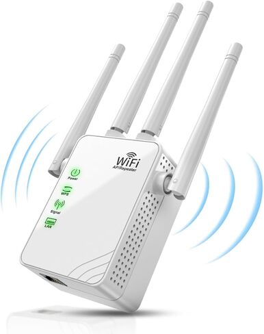 2024 WiFi Extender/Repeater - Expand Coverage to 9860 Sq.ft, Connects 40 Devices, Boosts Internet Signal with Ethernet Port, Easy Setup - Ideal for Home Wireless Networks in Kuwait