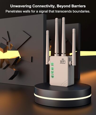 2024 WiFi Extender/Repeater - Expand Coverage to 9860 Sq.ft, Connects 40 Devices, Boosts Internet Signal with Ethernet Port, Easy Setup - Ideal for Home Wireless Networks in Kuwait