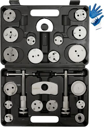 Brake Caliper Compression Tool 24-Piece Disc Brake Caliper Tool Set Caliper Piston Compressor Tool Fits Most American, European, Japanese Autos Brake Caliper Tool in Kuwait
