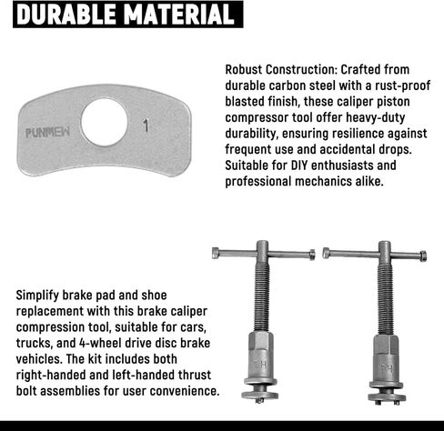 Brake Caliper Compression Tool 24-Piece Disc Brake Caliper Tool Set Caliper Piston Compressor Tool Fits Most American, European, Japanese Autos Brake Caliper Tool in Kuwait
