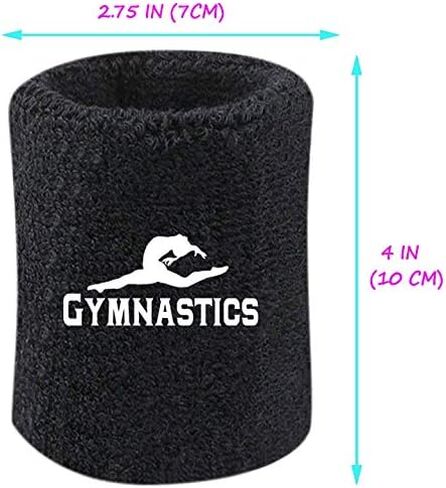 Gymnastics Wristbands Sweatband for Grips 4" X 2.75" (1 Pair) in Kuwait