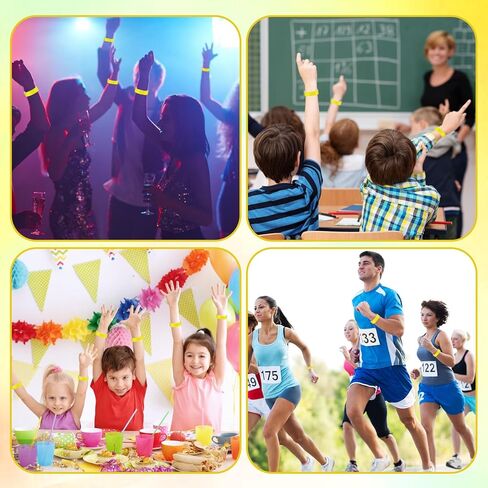 800 Pcs Colored Wristbands for Events Wrist Bands Paper Bracelets Wristbands Waterproof Arm Bands for Events Custom Adhesive Wristbands for Party(Green) in Kuwait